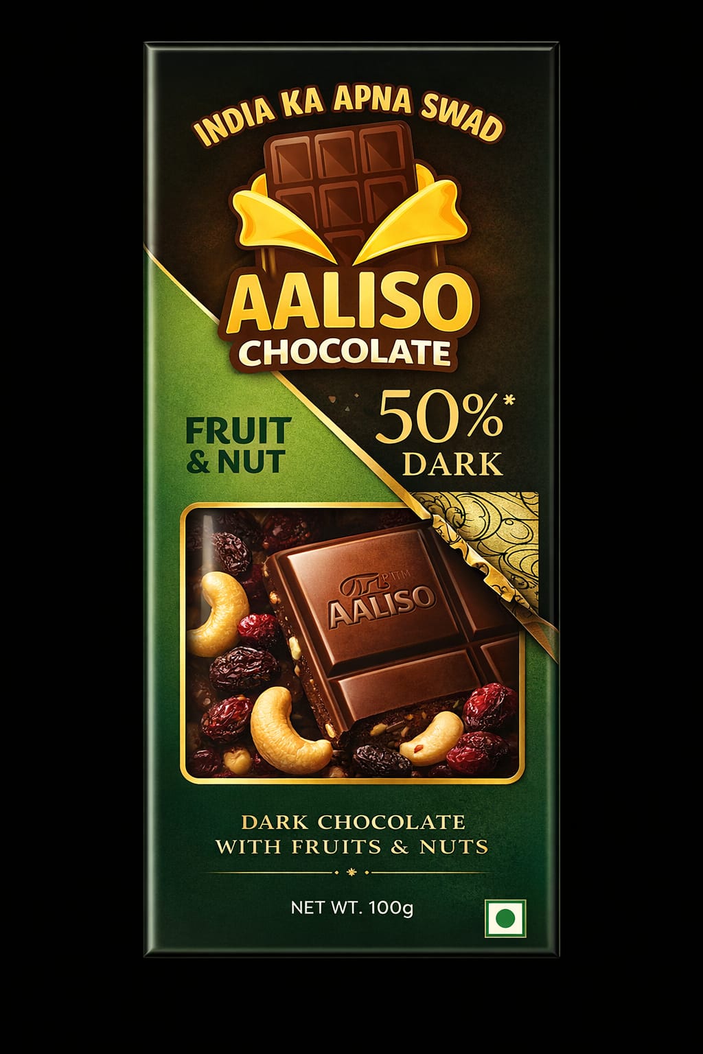 Dark Chocolate with Fruits & Nuts – 50% Dark